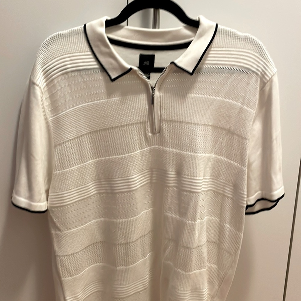 River Island Quarter Zip Polo